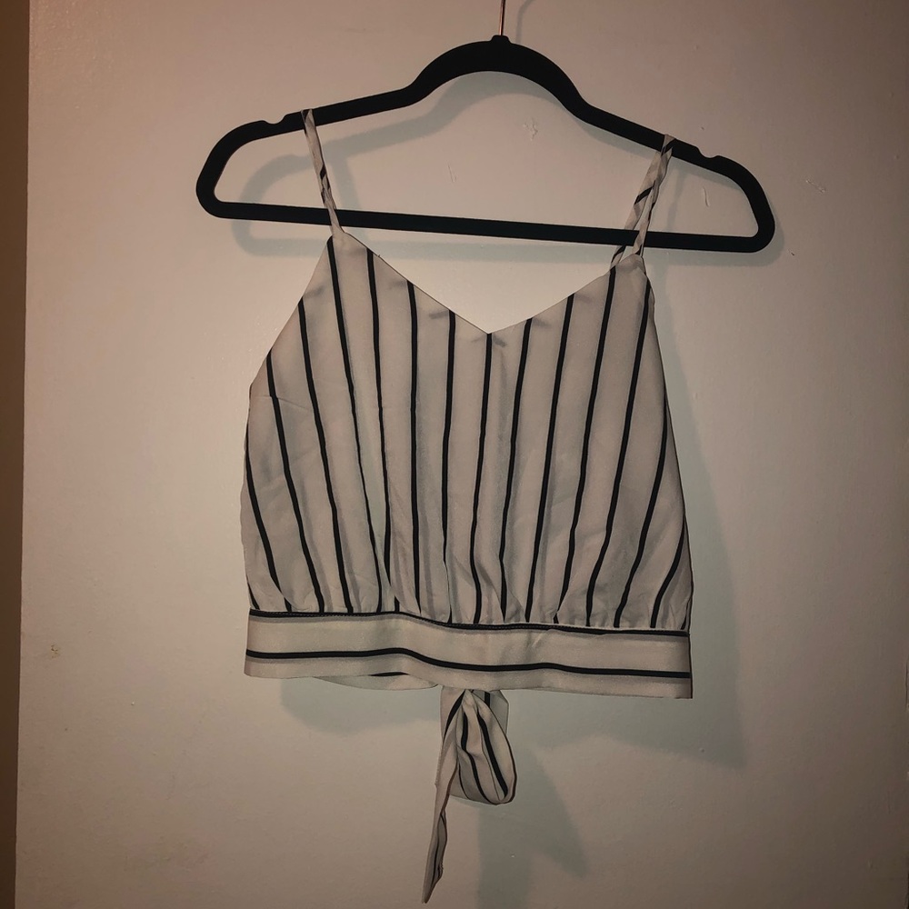 Black and white tie shirt